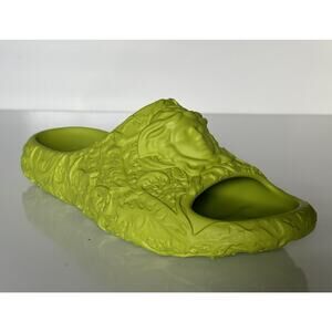 NIB $525 Versace Medusa Head Slides Pool Sandals Green 10 US (43 Eu) 1005746 IT